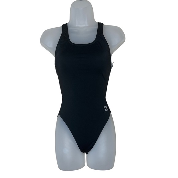 Speedo Women's Endurance+ Flyback One Piece Black‎ Size 2/28 - Picture 1 of 7